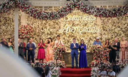 Primeira-dama e governador de MT testemunham união de centenas de casais na 3ª edição do Casamento Abençoado