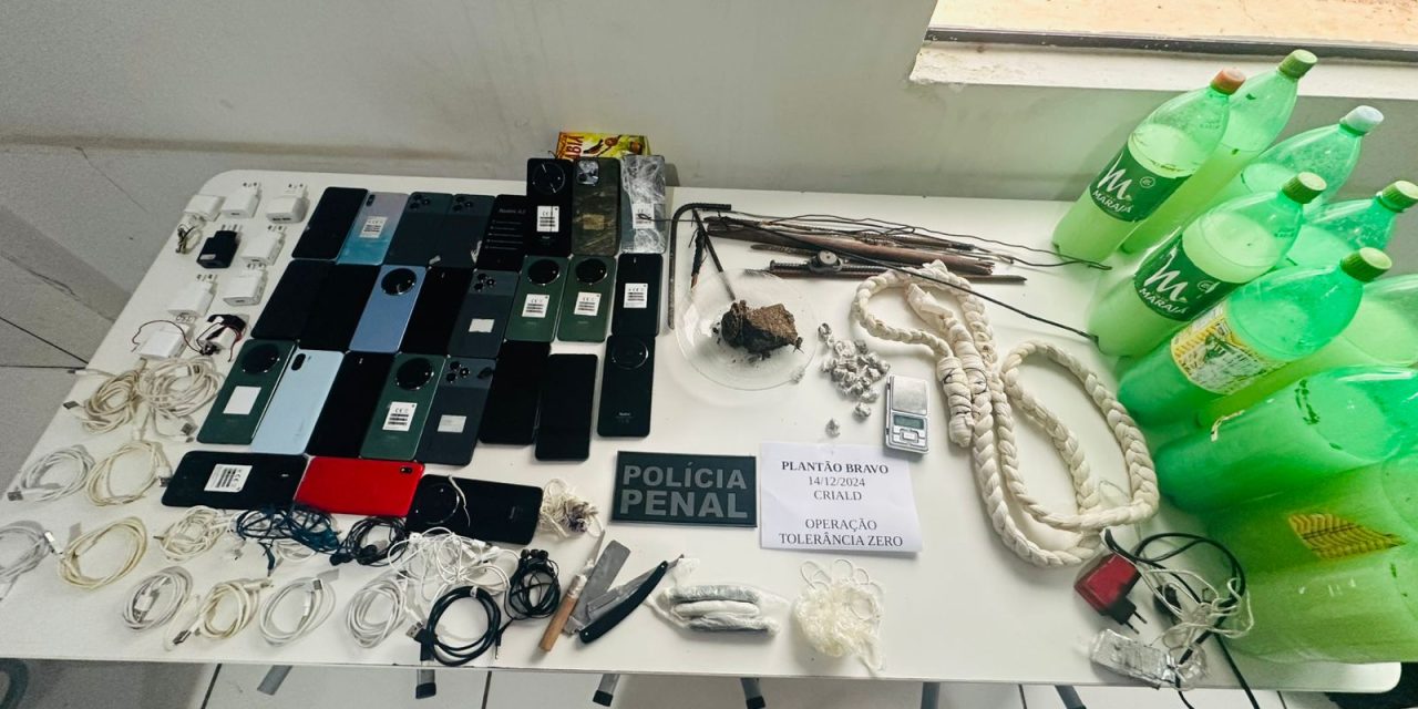 Três mulheres são presas por tráfico e 27 celulares são apreendidos na cadeia de VG