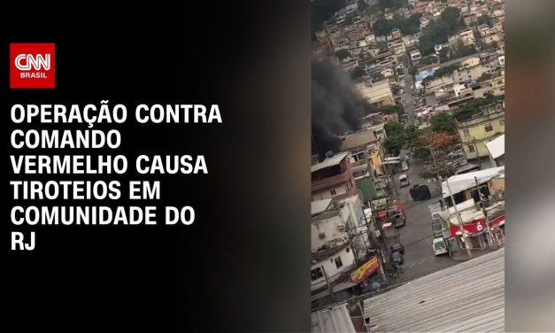 Operação contra Comando Vermelho causa tiroteios em comunidade do RJ