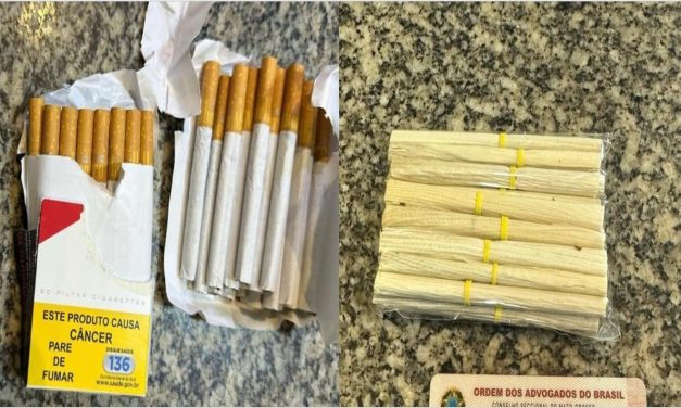 Flagrante na PCE – Advogados são pegos tentando levar cigarros para detentos.