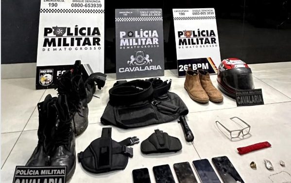 Ação Policial – Sete membros de facção são presos após assalto a joalheria no interior de MT.