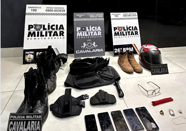 Ação Policial – Sete membros de facção são presos após assalto a joalheria no interior de MT.