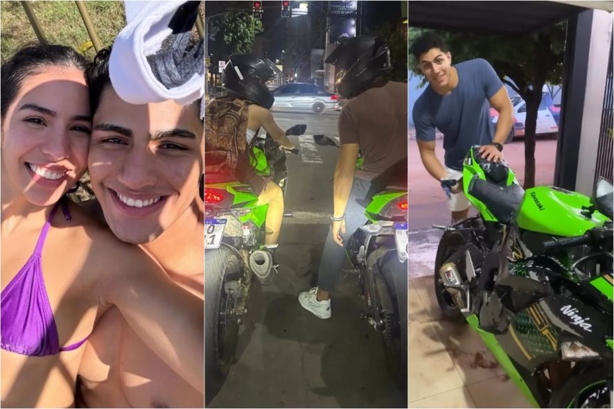 Homenagem de jovem ao namorado viraliza: “Te amo daqui até o céu”