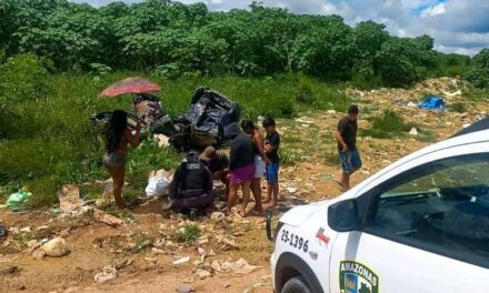 Corpo de bebê recém-nascido é encontrado dentro de mochila em lixão.