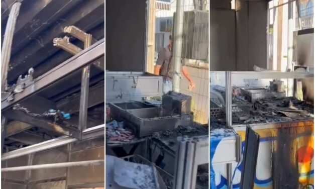 Fogo destrói pastelaria e causa prejuízo de R$ 15 mil em Cuiabá