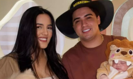 Natanzinho celebra primeiro mês do filho e exibe fotos encantadoras