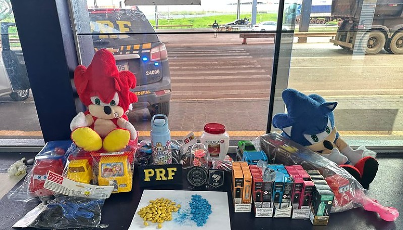 Menor é apreendido com ecstasy escondido em ursinhos de pelúcia