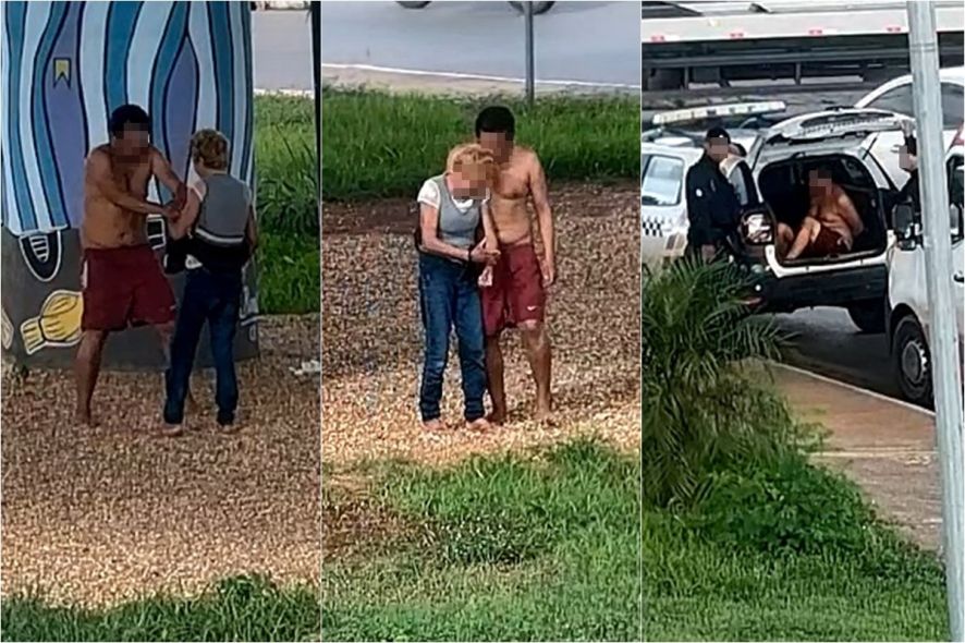 Câmera flagra homem esfaqueando companheira em Cuiabá