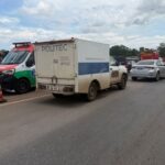 Duas pessoas morrem em acidente entre carros e carreta em VG