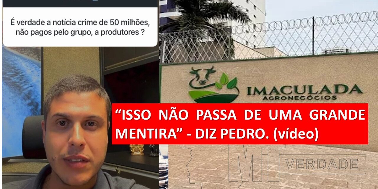 🚨 R$ 50 MILHÕES NO AGRO: NOTÍCIA-CRIME DE UM LADO, “GRANDE MENTIRA” DO OUTRO