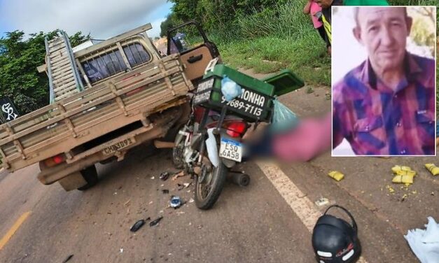 Vendedor de pamonha morre após bater em caminhonete parada