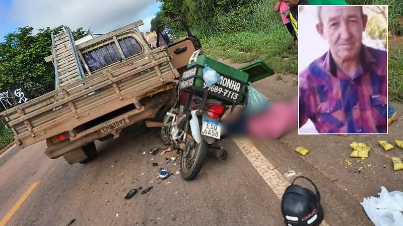 Vendedor de pamonha morre após bater em caminhonete parada