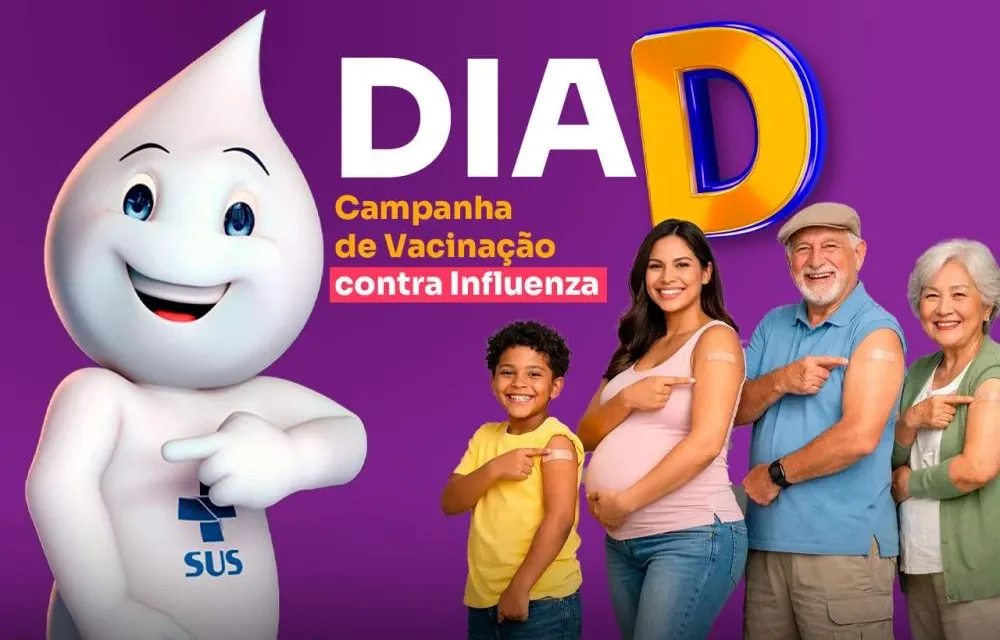 Ministério da Saúde promove neste sábado o Dia D de vacinação nacional contra a gripe