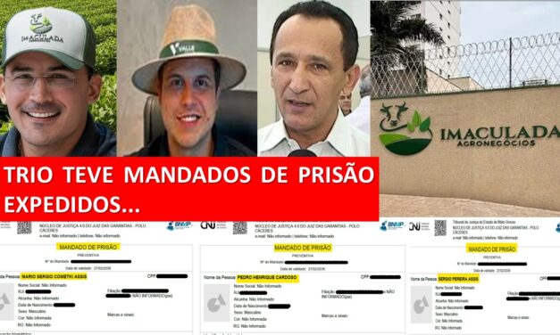 TRIO TEVE MANDADOS DE PRISÃO EXPEDIDOS