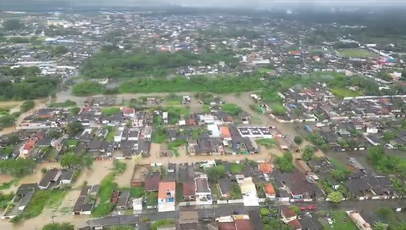 Temporal deixa 116 pessoas desabrigadas em Peruíbe