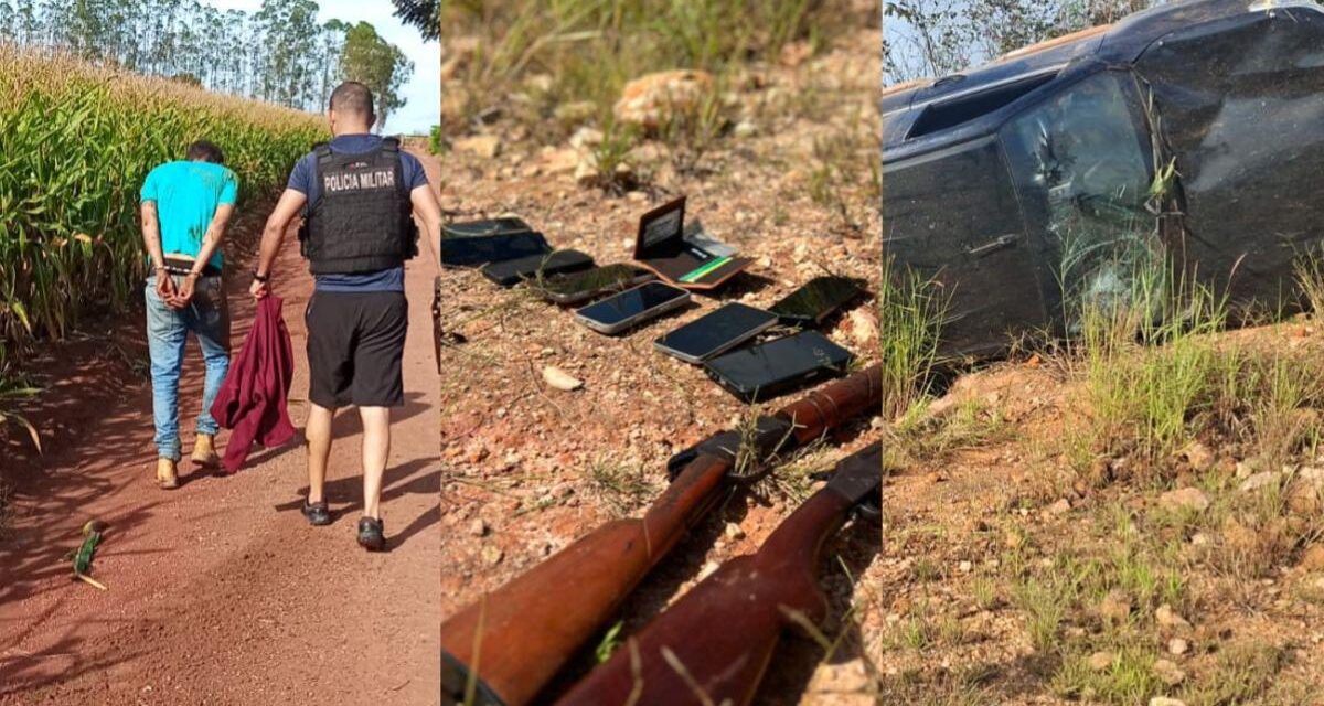 Criminosos mantêm vítimas reféns por 12 horas e são presos após perseguição em MT