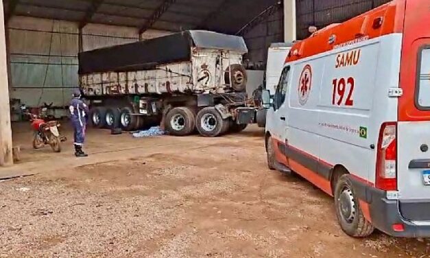 Trabalhador é esmagado por carreta durante manutenção e morre na hora