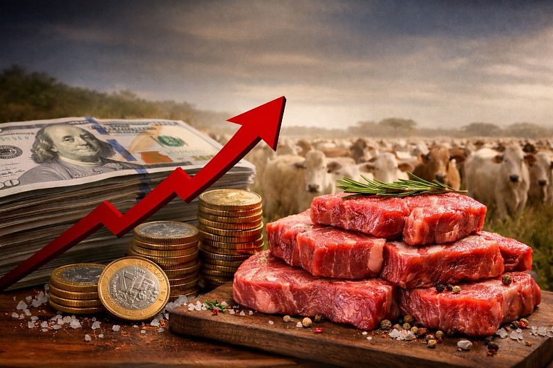 Exportações de carne bovina de MT crescem 74% no 1º trimestre de 2026