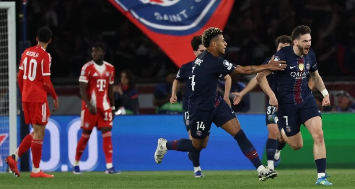 PSG vence o Bayern em jogo histórico de nove gols e larga na frente nas semis da Champions