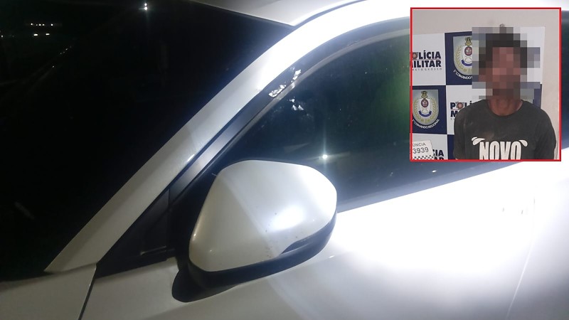 Em surto, homem apedreja carro de PM e outros veículos na Avenida do CPA