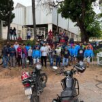 Entregadores de apps protestam contra regulamentação em Cuiabá