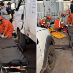 Jovem é alvo de tiros em frente a empresa e mãe reage contra atirador