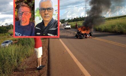 Óleo na pista causa acidente entre motos e empresários morrem em MT.