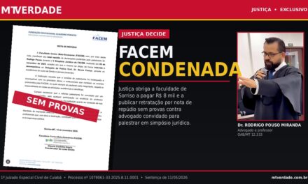 Faculdade FACEM, de Sorriso, é condenada pela Justiça a indenizar advogado e a publicar retratação no Instagram após “Nota de Repúdio” sem prova
