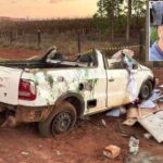Motorista morre após perder controle de picape e capotar em MT