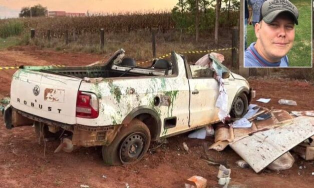 Motorista morre após perder controle de picape e capotar em MT