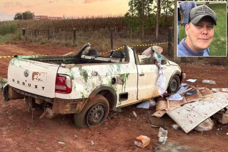 Motorista morre após perder controle de picape e capotar em MT