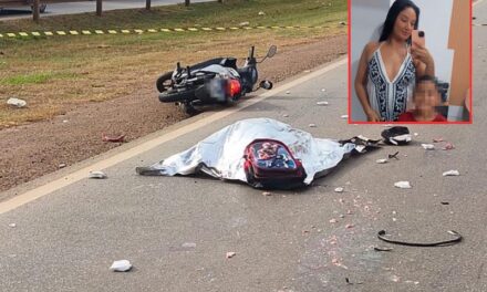 Mulher que morreu em acidente entre moto e carreta em Rondonópolis estava grávida