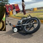 Mulher morre em acidente entre moto e veículo de carga