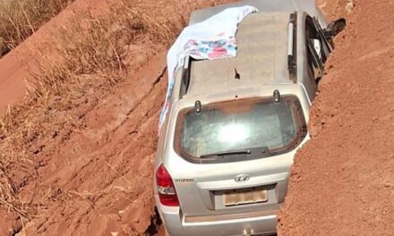 Carro cai em valeta e homem morre na zona rural de Sinop