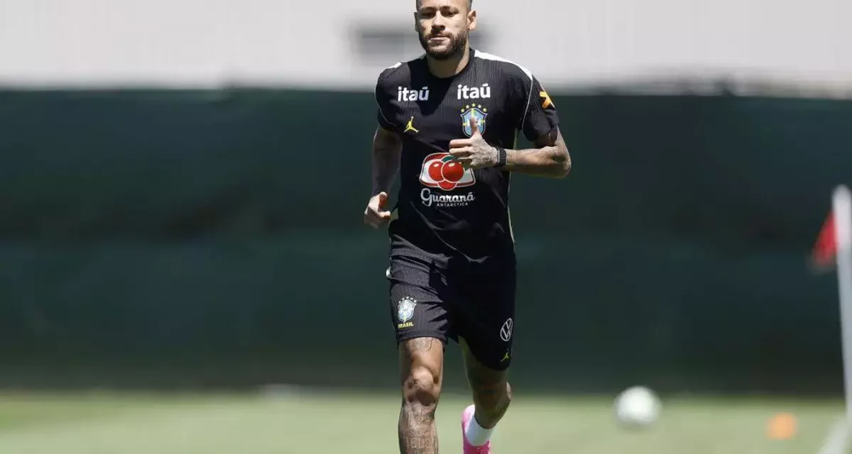 Neymar volta a treinar com a seleção a 2 dias do jogo contra o Haiti