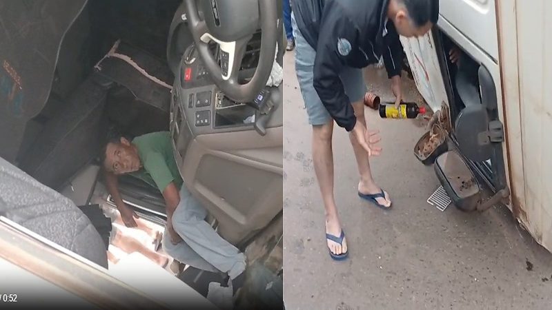 caminhoneiro paga fiança e é solto.