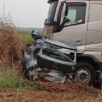 NOVA MUTUM – Três morrem após carro aquaplanar e colidir contra carreta em rodovia de MT