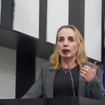 Katiuscia Manteli, chamou o prefeito Abilio Brunini de “criança mimada”